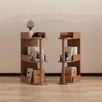 Solid Wood Side Tables Multi-Layer Storage Rack Bedside Table End Table Bookshelf for Living Room Office Lightweight(24cm)