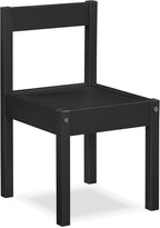 3 Pcs Dry Erase Table Two Chair Set, Black