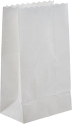 folia 12400 – Light Bags Made of Flammable Paper, Blank, Pack of 5, Each Approx. 24.5 x 14 x 8.5 cm, for DIY Table Decoration, for Garden Parties, Birthdays, Weddings
