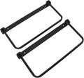 Foldable RV Shoe Rack, Space Saving Aluminum Alloy Wall Mounted Shoe Organizer Hanger with Screws, Storage Shelf for RV Travel Trailer Yacht (Black)