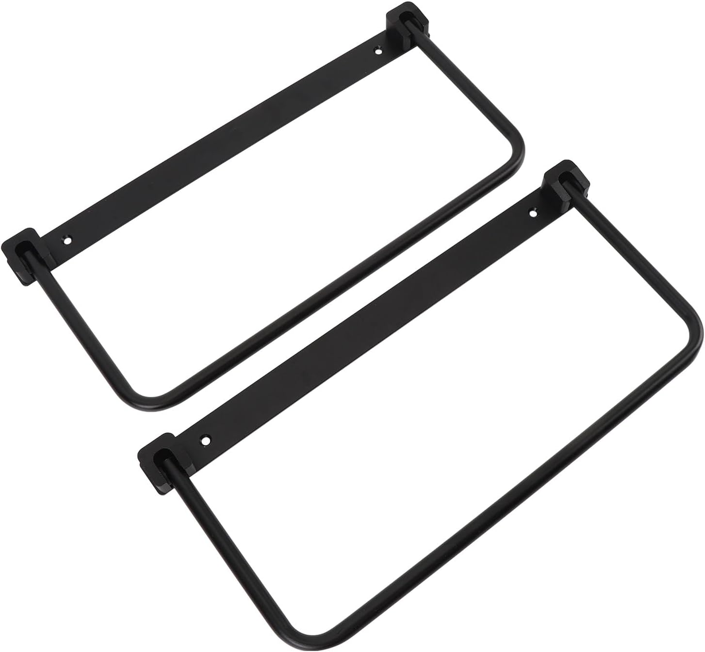 Foldable RV Shoe Rack, Space Saving Aluminum Alloy Wall Mounted Shoe Organizer Hanger with Screws, Storage Shelf for RV Travel Trailer Yacht (Black)