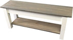 Ezekiel and Stearns Cottage Bench with Shelf (42)
