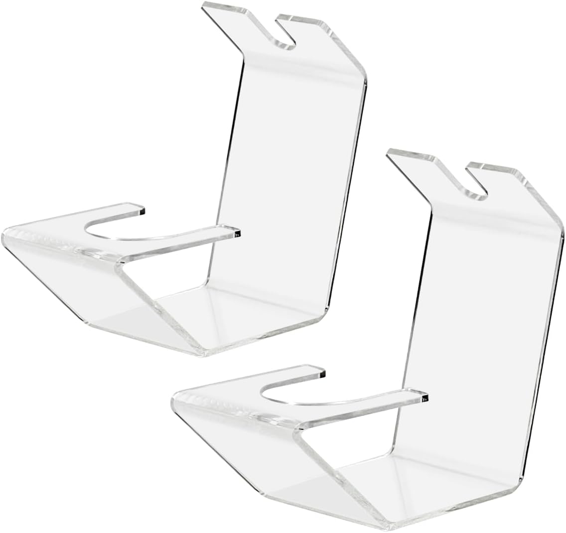 pbf PHOTO BOOTH FRAMES Clear Acrylic Wine Bottle Holder, Countertop Display Stand, 10 x 5 x 8.98 inches 2 Pack