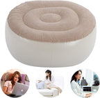 Inflatable Foot Stool PVC Air Inflatable Stool Ottoman Chair for Dorm or Outdoor Camping or Sports