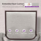 PURPLE LEAF Bar Stool Set of 2 Outdoor Bar Chairs with Footrest Bar Height Stools for Indoor Wicker Coffee Barstools