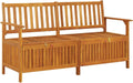 Bench Natural Wood Solid Acacia Wood 58.3 in Bench Rectangular,Rustic Storage Bench Solid Acacia Wood, Spacious Seating & Generous for Gardens, Patios & Entryways Patio Furniture