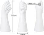 Human Body Ceramic Hand Vase, Arm Body Shaped Small Flower vase Modern Aesthetic Decorative White Ceramic vases for Home Living Room décor