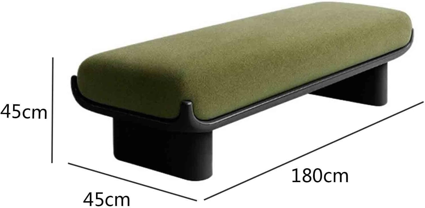 Modern Fabric Long Shoe Changing Bench for Walk-in Closet Living Room Home Use Bed end Entryway(XXL)