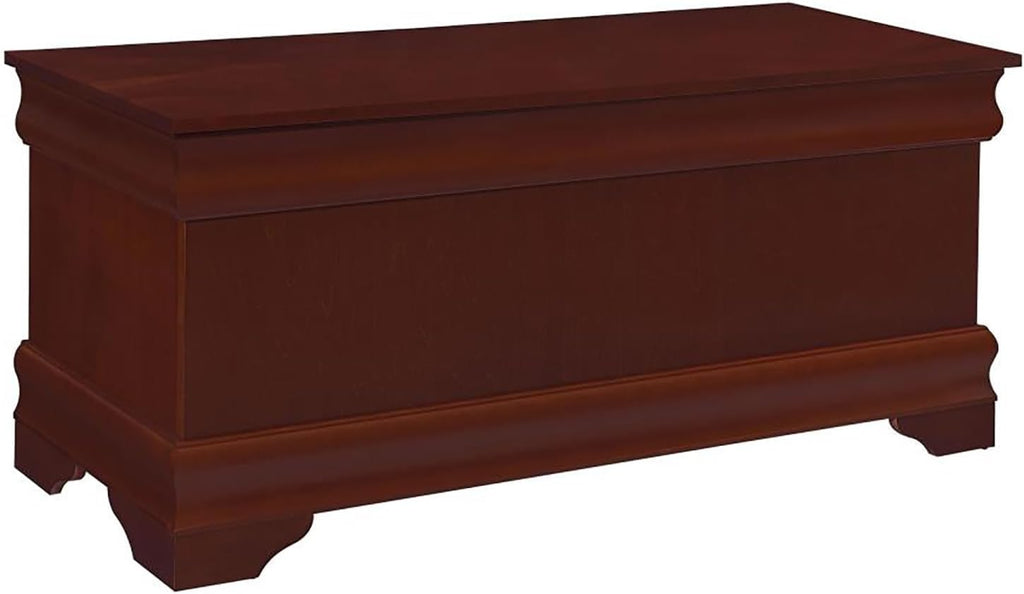 Warm Brown Cedar Chest - Wood Lined Storage Cozy Winter Family-Friendly Decor