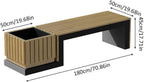 Patio Benches for Outdoors Shopping Mall Leisure Chair Outdoor Flower Pot Seat Combination Square Waiting Gazebo Creative Box Public Stool Garden Benches for Outdoors