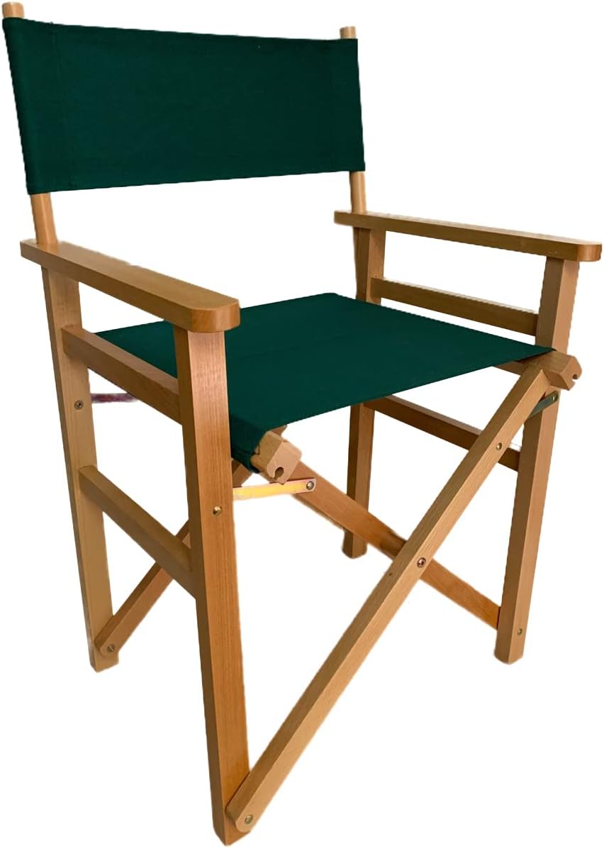 Upone 2 Set (4pcs) 20.86" L x 16.14" W Directors Chair Canvas Replacement Covers Kit for Directors Chairs,Movie Chair Replacement Canvas Oxford Cloth Cover for Home Director Chair Large Size (Green)
