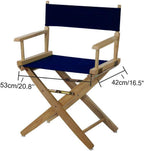 Counting Mars Stay Gent 2 Set Replacement Cover Canvas for Directors Chair, Navy, 20cm X 52cm + 52cm X 41cm