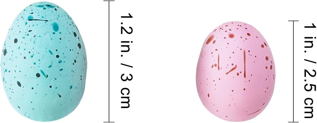 Winlyn 120 Pcs 8 Colors Mini Easter Foam Eggs Speckled Pastel Easter Eggs Small Decorative Artificial Easter Bird Eggs for Easter Basket Fillers Craft Projects Springtime Party Favors Table Setting