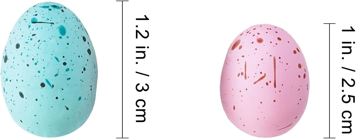 Winlyn 120 Pcs 8 Colors Mini Easter Foam Eggs Speckled Pastel Easter Eggs Small Decorative Artificial Easter Bird Eggs for Easter Basket Fillers Craft Projects Springtime Party Favors Table Setting