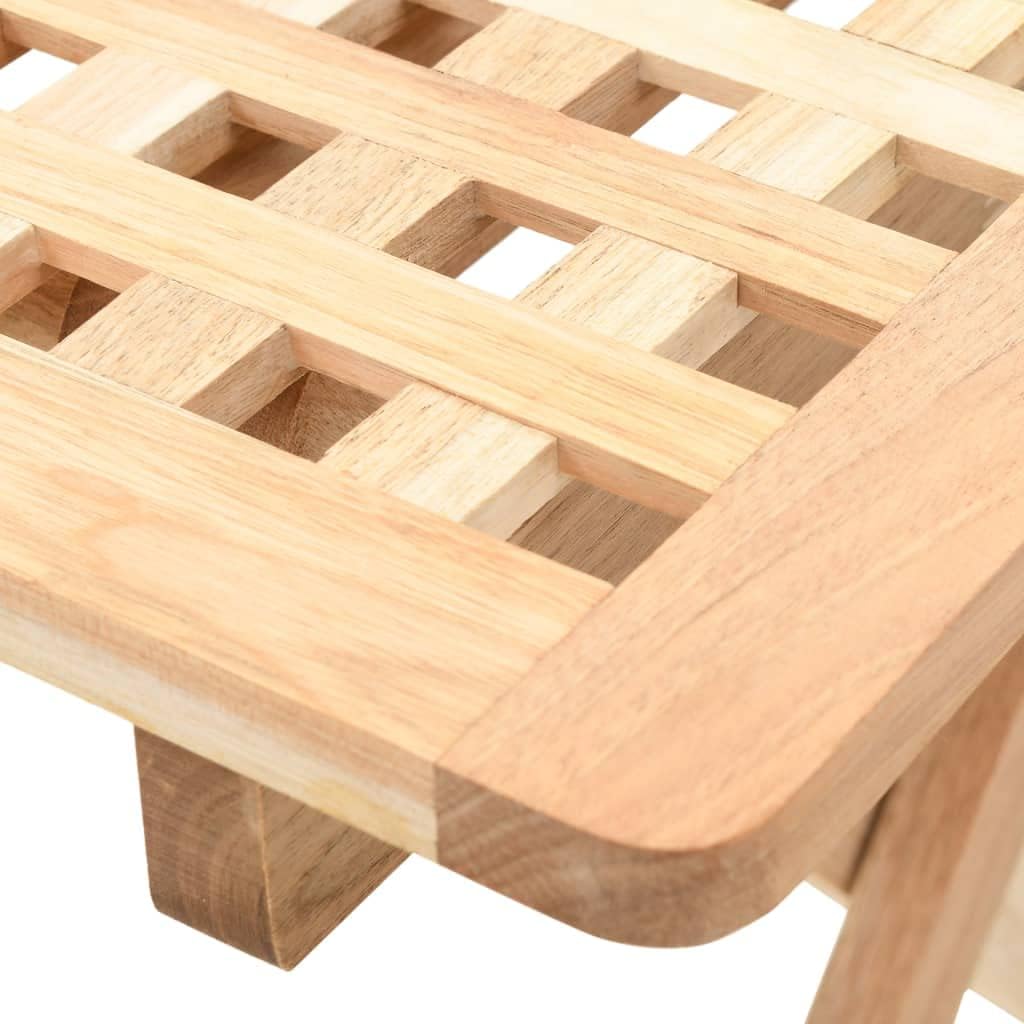 Foldable Side Table Solid Walnut Wood Compact Collapsible Lattice Design 4 Legs Sturdy Table Foldable Side for Living Room Indoor Use