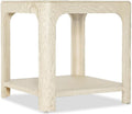Archives Raffia End Table with Cream Raffia Wood by Hooker Furnishings