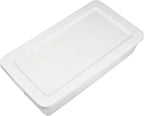 (2 Pack) 41 Quart Under Bed Storage Containers, Flat Storage Bins with Lids, Plastic Material Stackable, for Bedroom, Garage, Pantry, Closet & Home Organization, White