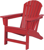 NewTechWood Child Adirondack Patio Chair Weather Resistant, Easy Installation, Widely Used in Outdoor, Fire Pit, Deck, Lawn, Outside, Garden Chairs (Ruby Red)