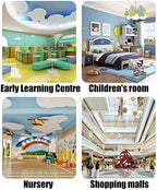 Yellow Upholstered Nursery with Large Shoe Rack Indoor Activity Center and Safety Barrier Easy to Clean 100x30x40cm