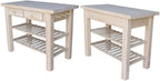 International Concepts Modern Wood Kitchen Island in Natural