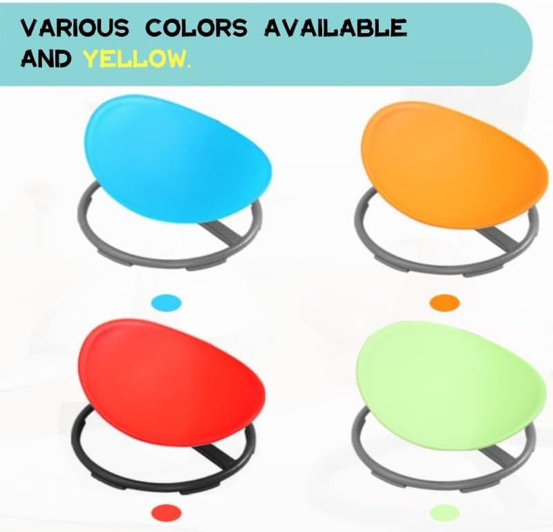 BABAMU Spinning Chair for Autistic Kids, Sensory Swivel Chair, 220LBS Weight Capacity, Autism Sensory Products, Autism Toys, Sensory Toy (Blue, Egg)