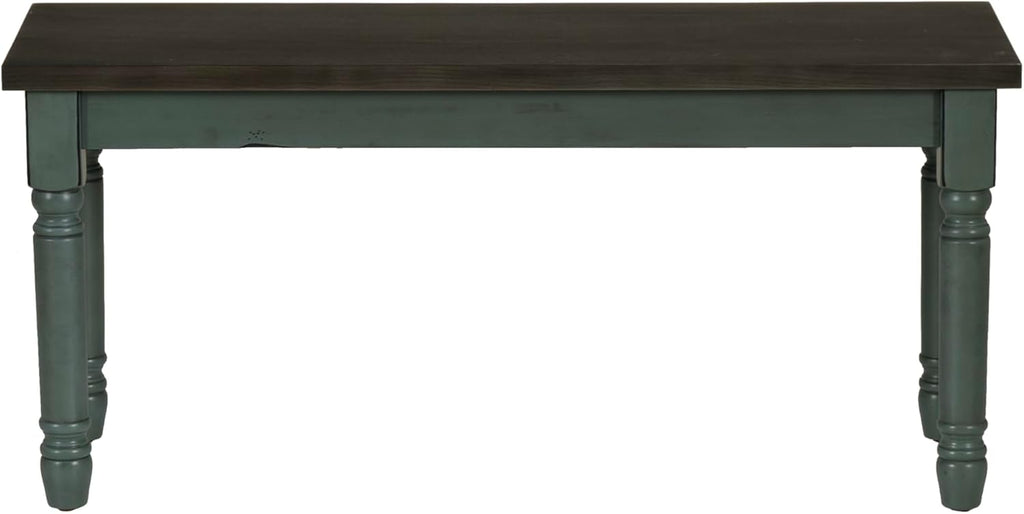 Powell Furniture Willow Dining Bench, Multicolor, 40”W x 14.02”D x 18.31”H