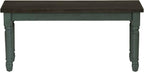Powell Furniture Willow Dining Bench, Multicolor, 40”W x 14.02”D x 18.31”H