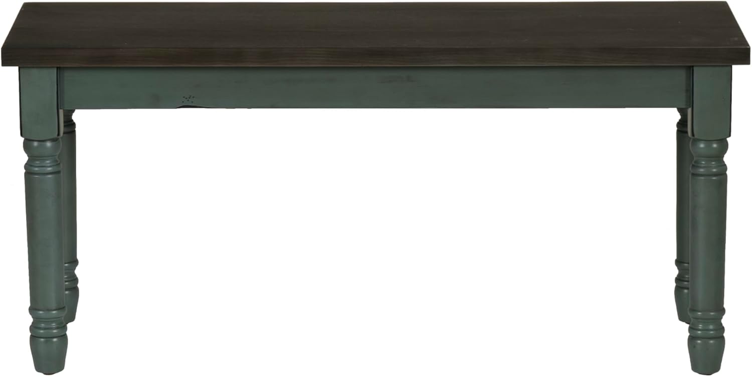 Powell Furniture Willow Dining Bench, Multicolor, 40”W x 14.02”D x 18.31”H