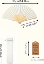 Foldable Handheld Fan Set, Wedding Gifts & Party Favors, Decorative Practical Fans for Wedding Party, 9 Pcs Set