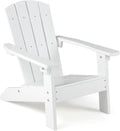 Giantex Kids Adirondack Chair, All-Weather HIPS Children's Outdoor Chair w/Ergonomic Design, Toddler Lawn Chairs for Age 3-8, Kids Beach Chair for Garden Patio Backyard (1,White)