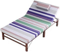 Camping Bed Office Nap Foldable Bed with Adjustable Backrest, Stable and Space Saving Folding Bed(Medium)