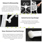 Cast Iron Garden Bench, All Weather Outdoor Patio Furniture, Multifunctional Compact Lounge Chair for Porch Balcony Bedroom Living Room
