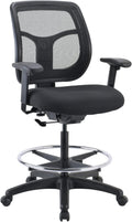 Eurotech Seating Apollo Drafting Stool, Black