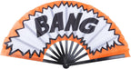 13'' Line Dance Popping Fan,Large Folding Clacking Boots on the Ground Hand Fan,African Fans for Wedding Party Decoration,Country Western Swing,Festival Performance,Music Accessory,Style a