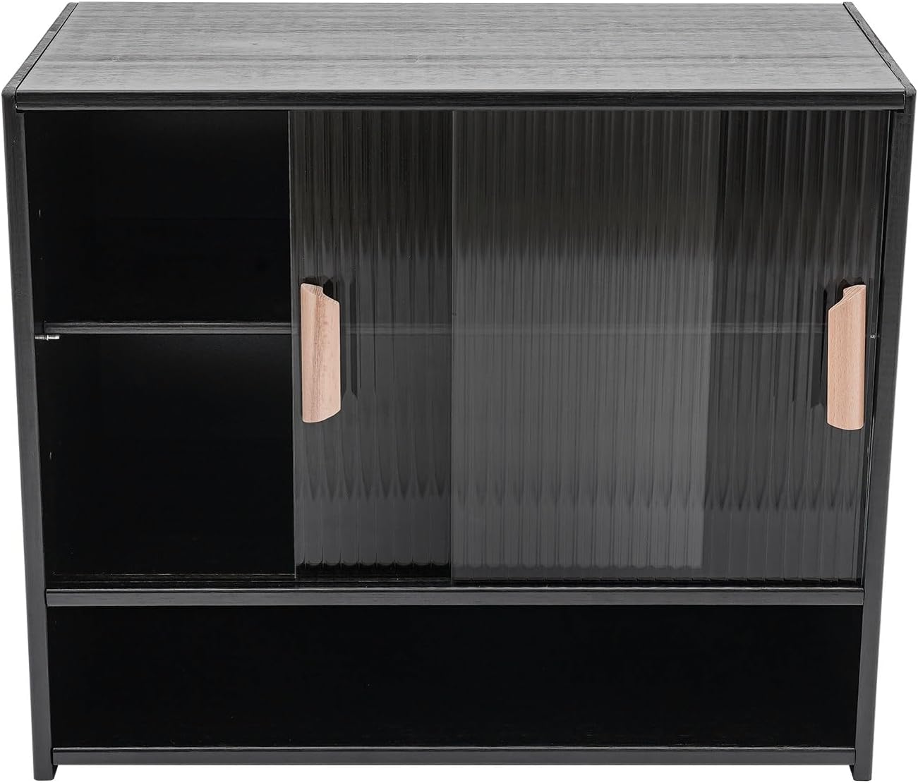 Xuthusman Kitchen Pantry Storage Cabinet,21.6x11x18.1inch Freestanding Narrow Floor Organizer with Sliding Doors Adjustable Tall Storage Cabinet for Bathroom Kitchen Living Room