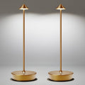 Cordless Table Lamps Rechargeable, 6000mAh Battery Operated LED Table Lamp, Up to 72 Hours Runtime, IP54 Waterproof, 3 Color Dimming for Restaurant, Dining Table & Outdoor, Bronze, Set of 2
