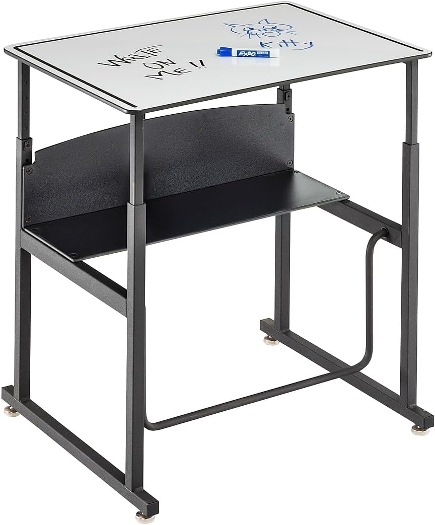 Safco Alphabetter Desk, 28" x 20", Gray Classroom and Home School Desk