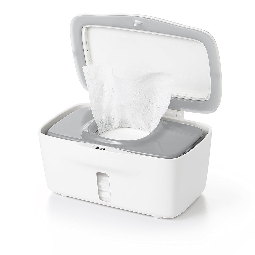 OXO Tot Expandable 4 Pack Dresser Drawer Divider and Gray 1 Count Perfect Pull Wipes Dispenser Bundle