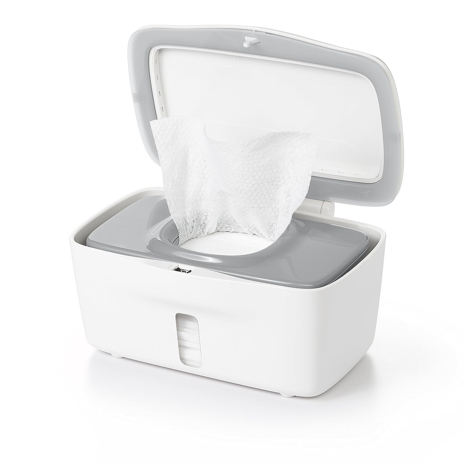 OXO Tot Expandable 4 Pack Dresser Drawer Divider and Gray 1 Count Perfect Pull Wipes Dispenser Bundle