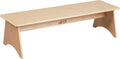ECR4Kids Kiddo Classroom Bench, 12in Seat Height, Wooden, Children's Furniture, Natural