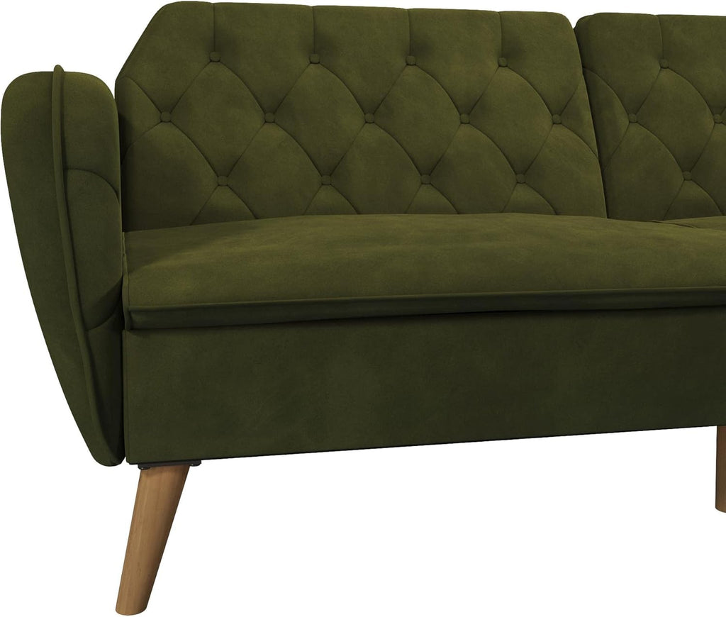 Novogratz 2144979N Tallulah Memory Foam Futo, Green