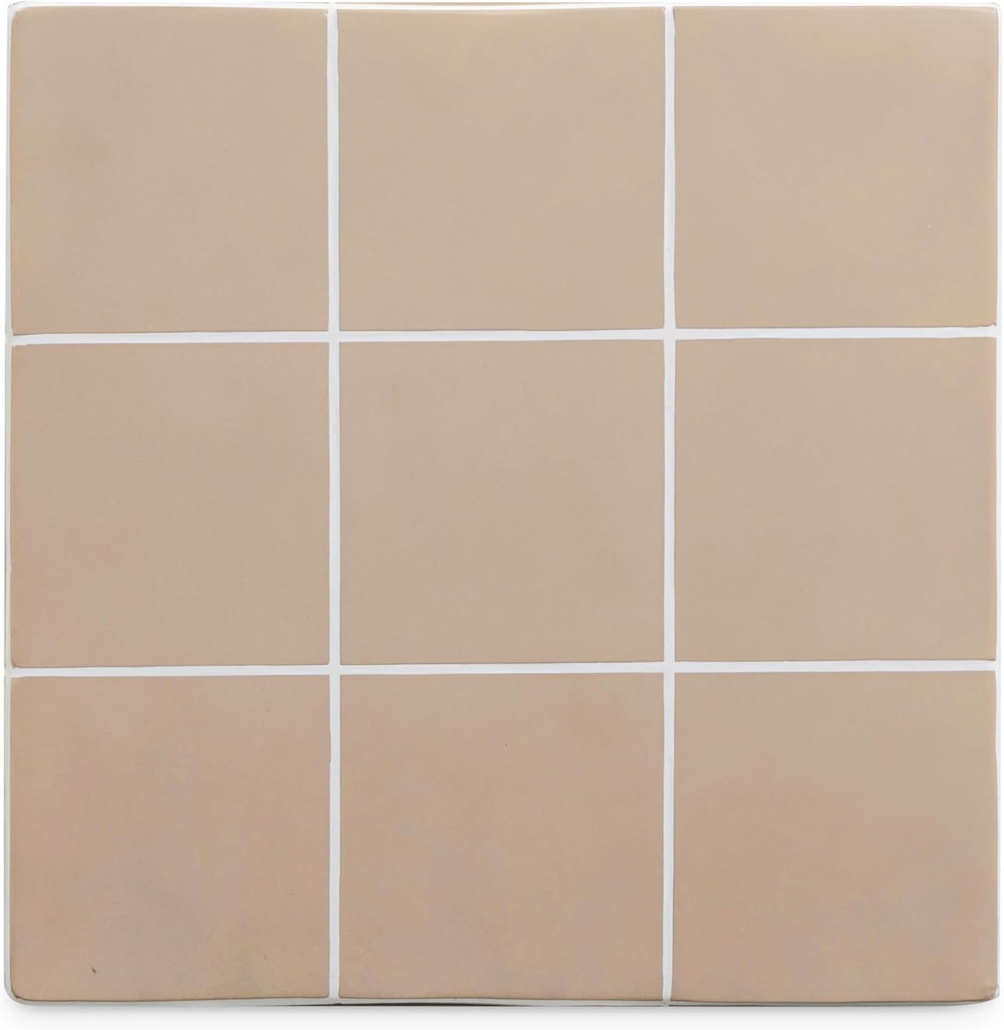 Tov Furniture Alma Taupe Tile Concrete Indoor/Outdoor Side Table