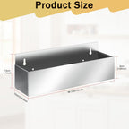 2 PCS 15 Inch Stainless Steel Liquor Bottle Holder,Single Speed Rail Bottle Holder,Wall Mounted Rack for Bottle Storage,Suitable for Bars, Kitchens