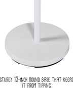Honey-Can-Do Standing Coat Rack/Entryway Coat Rack Tree, White With Wood Accents