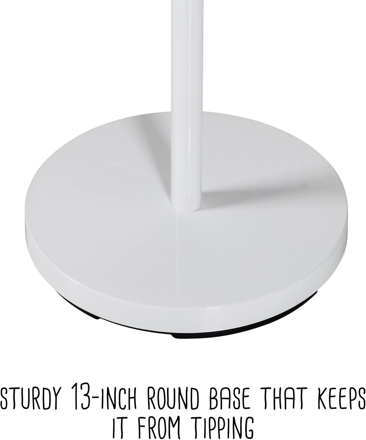 Honey-Can-Do Standing Coat Rack/Entryway Coat Rack Tree, White With Wood Accents