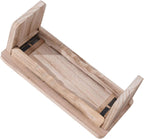 Abaodam Foldable Wooden Meditation Stool for Deeper Breathing and Space Saving, Small Zen Kneeling Bench for Traveling and Beach Use