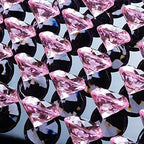 Acrylic Diamond Fake Gems Vase Filler, Babenest 240pcs 3/4 Inch Faux Diamonds Crystals Jewels for Table Scatters Wedding Party Event Arts & Crafts Birthday Decoration Favor (Pink)