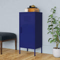 Steel Storage Cabinet Navy Blue 16.7x13.8x40 in with 2 Adjustable Shelves, 132.3 lb Total Load, Floor Cabinet for Bathroom, Kitchen, Pantry and Garage Organization