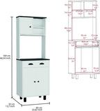 Pantry Sideboard Kitchen Cupboard with 2 Cabinets, 2 Open Shelves and Drawer, for Dining Room,for Kitchen Home