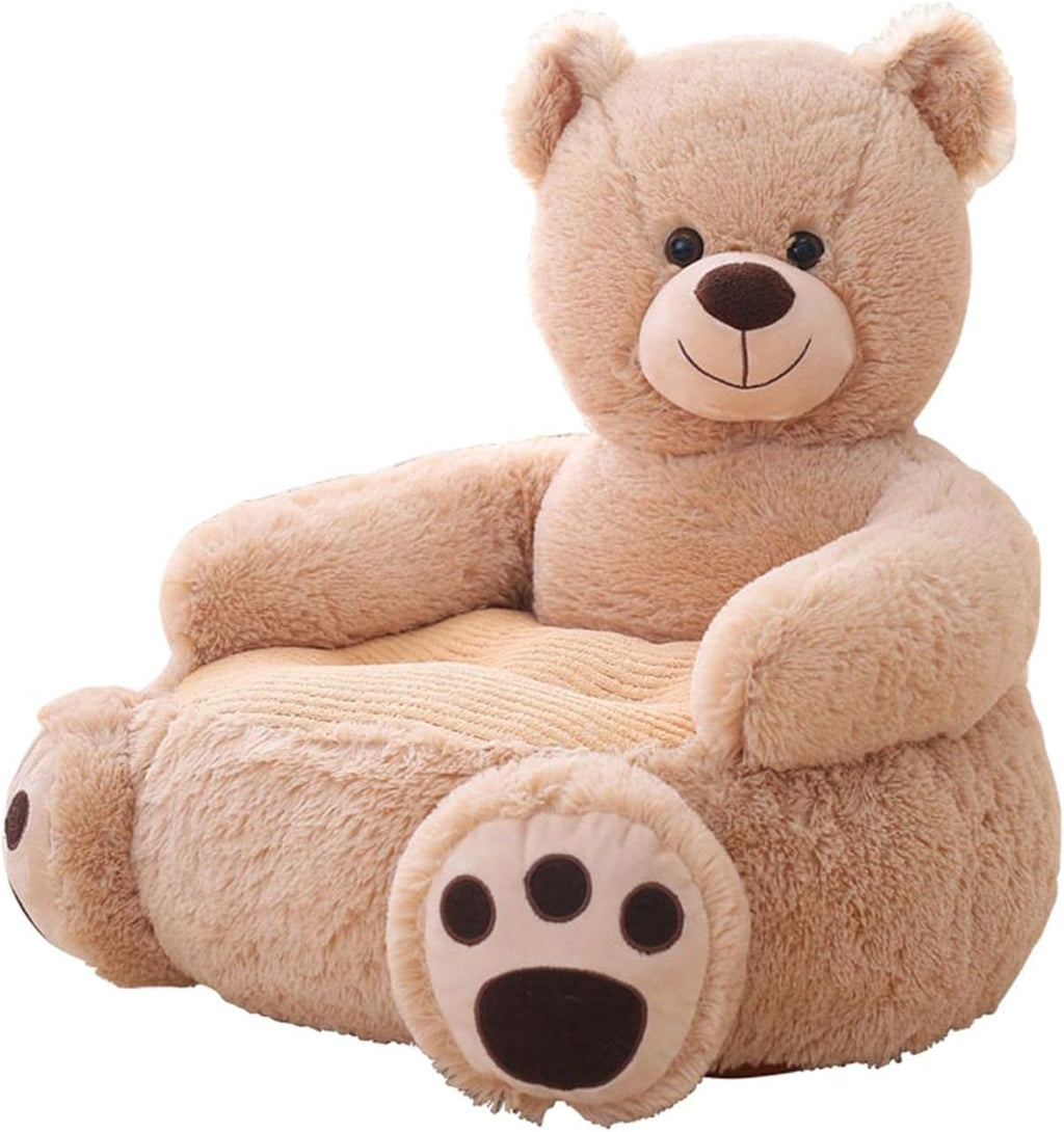 Kids Cartoons Animal Sofa Armrest Chair Premium Materials Birthday Gift Support Seat Soft Cushion Learning Sitting Nurseries Decoration, Bear